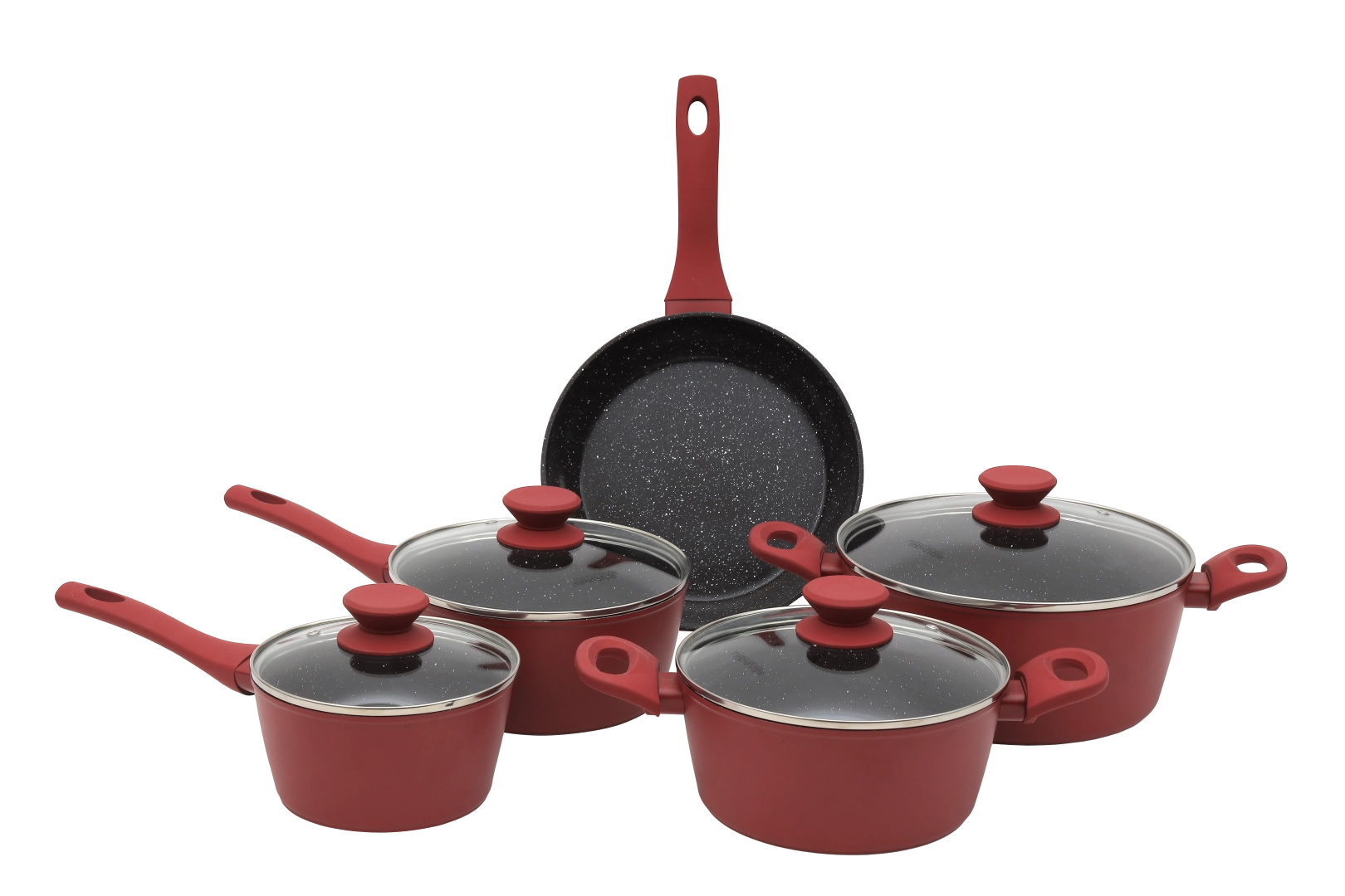 Conjunto de Panelas Indução Cerâmica 5 Peças Rubi