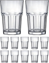 KIT 12 Copos de Vidro Grosso Bristol Água e Suco 350ml - 12 Peças Cor: Transparente