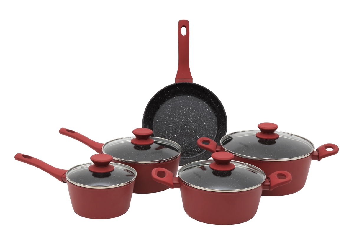 Conjunto de Panelas Indução Cerâmica 5 Peças Rubi